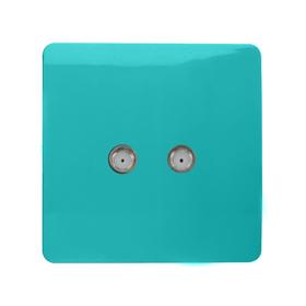 Bright Teal Wiring Accessories Trendi Decorative Screwless Bright Teal Wiring Accessories Trendi Decorative Screwless